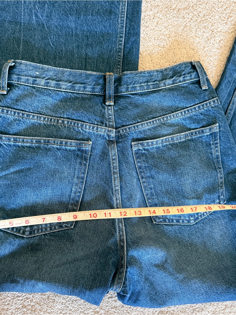 Zara High-Rise Wide Leg Jeans - Asymmetrical Waist Jeans - Picture 6 of 6